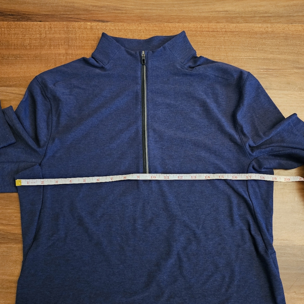 Blue Quarter-Zip Pullover - image 3